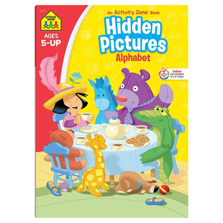 School Zone Hidden Pictures Alphabet Activity Zone ...
