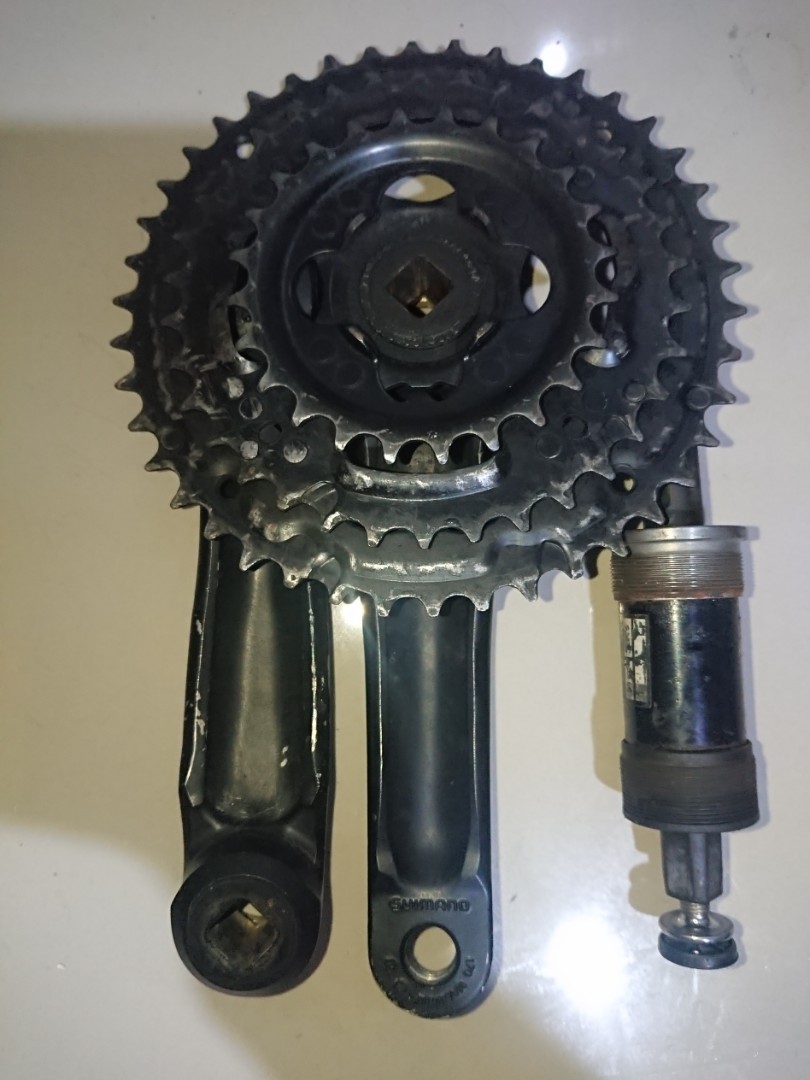 Shimano non series crankset Sports Equipment Bicycles Parts