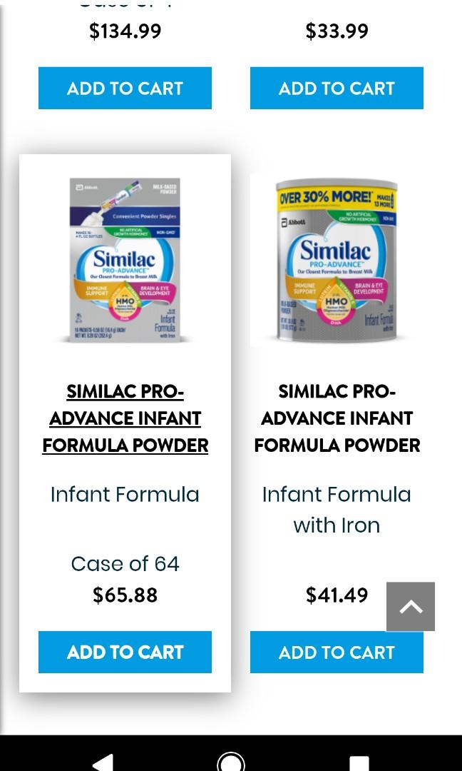 Similac pro advance milk Babies Kids Nursing Feeding