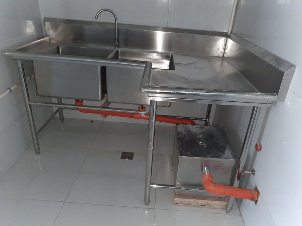 SS Dishwashing Sink, SS Grease Trap, TV & Home Appliances, Kitchen