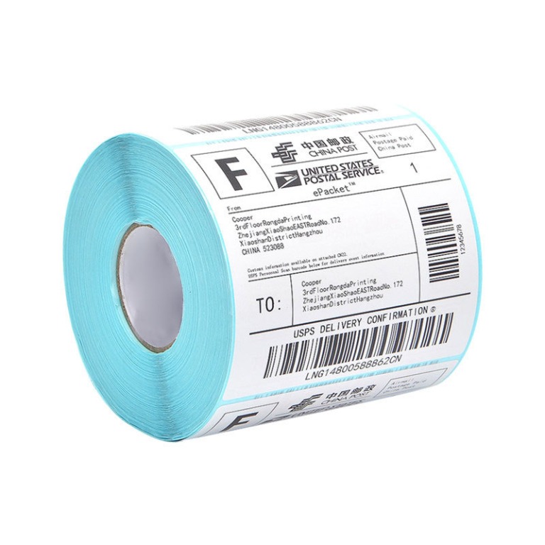 Thermal Shipping Label Direct Thermal Packing Sticker Mailing Postage