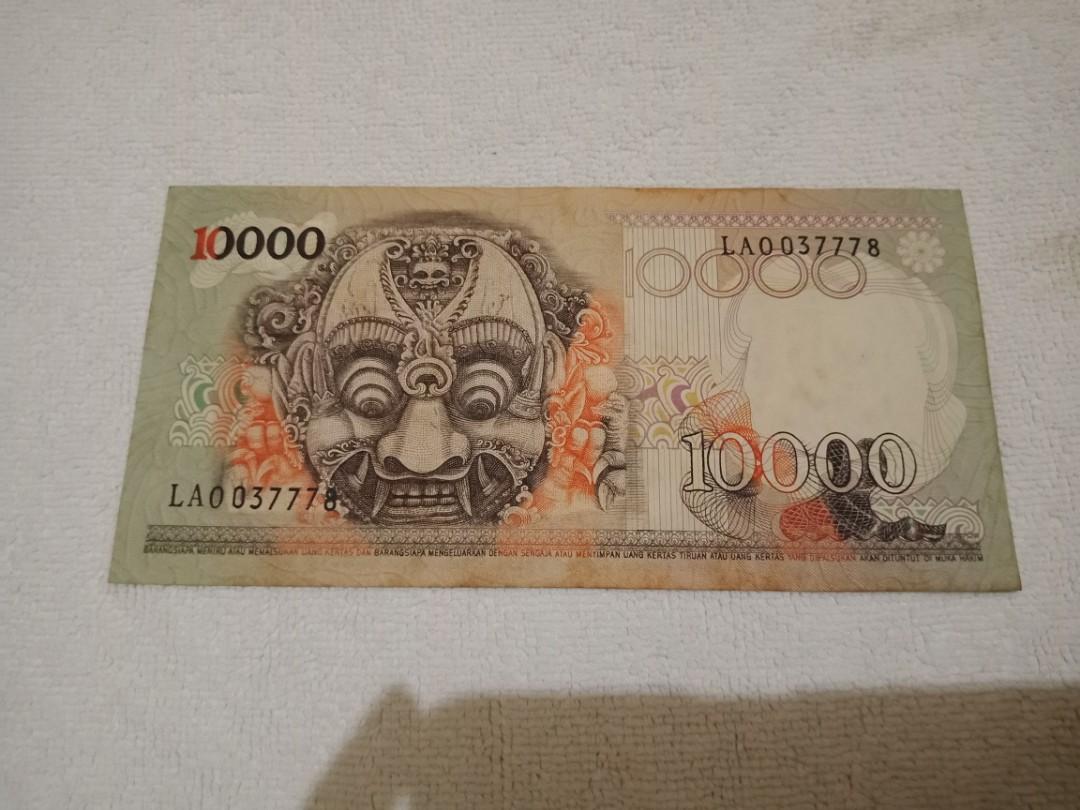 Uang Kertas 10000 Barong Tahun 1975 Antik Uang Lama Di Carousell