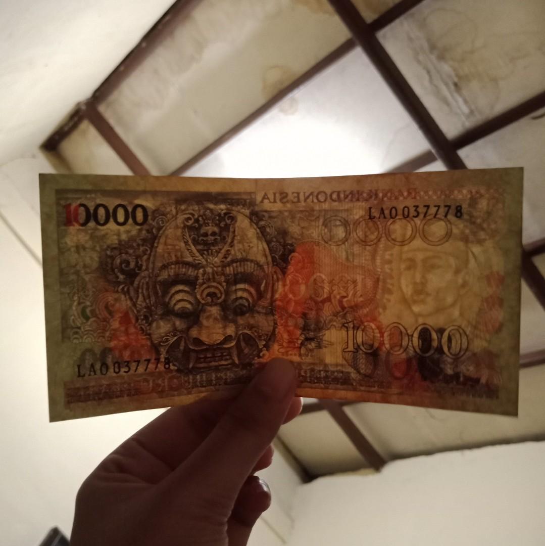 Uang Kertas 10000 Barong Tahun 1975 Antik Uang Lama Di Carousell
