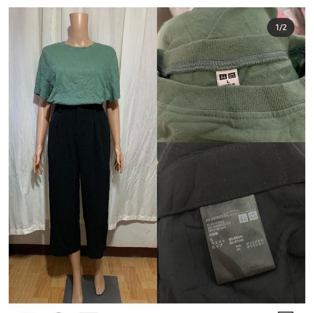 uniqlo black trousers