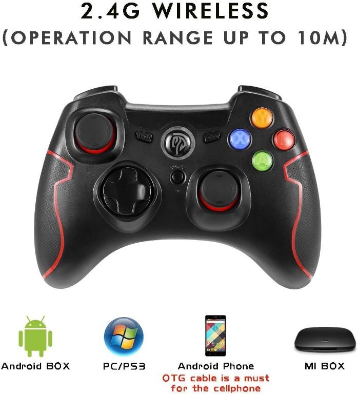 (VE) Wireless Gaming Controller, PC PS3 Game Controller Joystick with