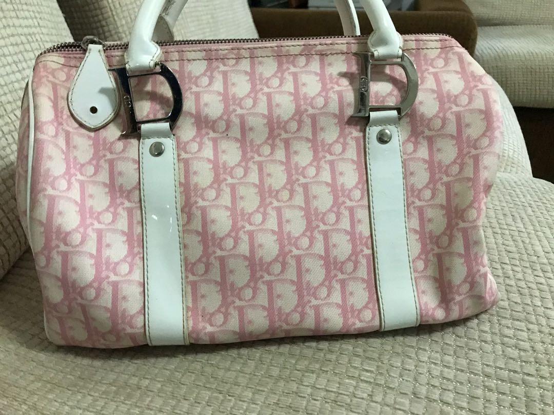 Speedy cloth handbag Dior Pink in Cloth - 9568455