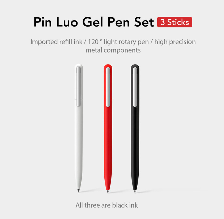 Xiaomi Pen Mijia Pen Sign Mi Pens With 0 5mm Swiss Refill 143mm Rolling Roller Black Ink Xiomi Signing Ballpoint Pens For School Hobbies Toys Stationery Craft Stationery School Supplies