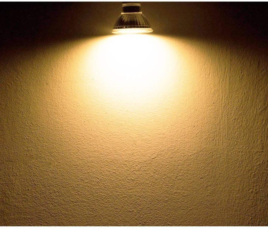 Yafido 6x Gu5 3 Led 12v Bulbs Mr16 Warm White 5w Replace 35w Halogen Gu 5 3 Spot Light 2800k 400 Lumens 120 Beam Angle O50 X 48 Mm Pack Of 6 Energy Class A