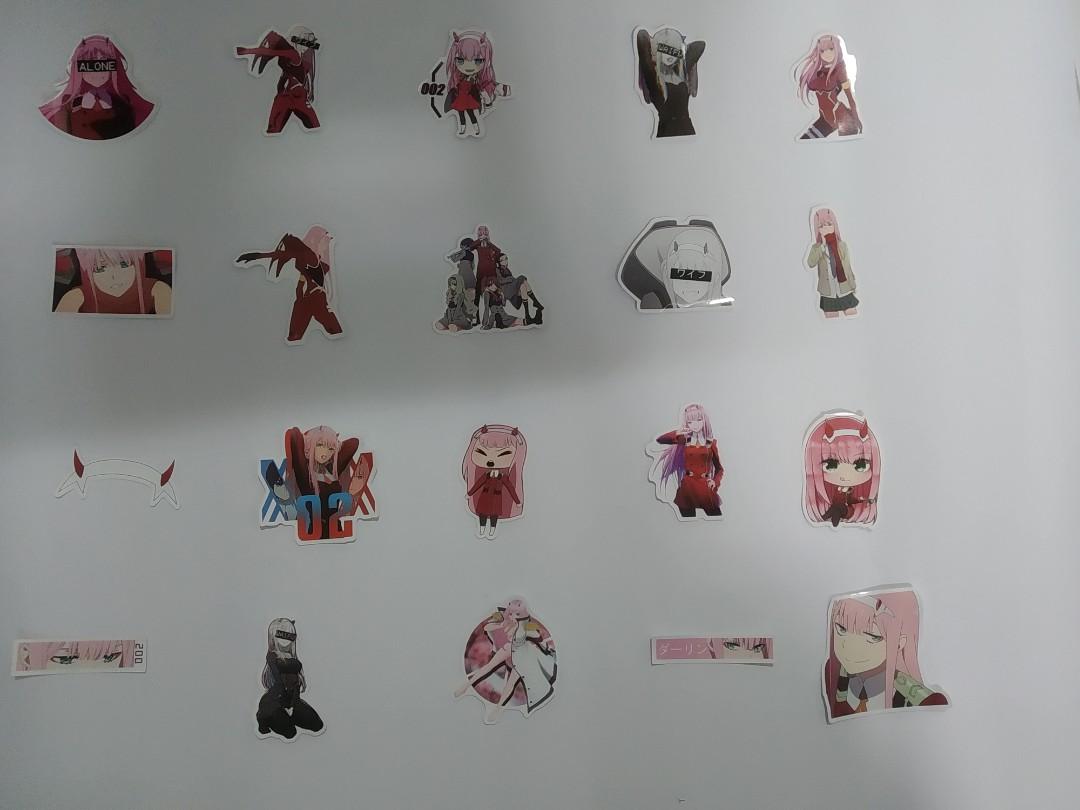 Zero Two Decals (Category: Other Mobile & Gadget Accessories) located in Singapore. Submitted by dopeondopamine (Listing ID 1019201948, Image 2). Description: 1 for $0.80 3 for $1.90 5 for $2.40 #ditf #weeb #otaku #hypebeast #zerotwo #ichigo #hiro #squad13 #anime #manga #darlinginthefranxx #yeezy #decals.