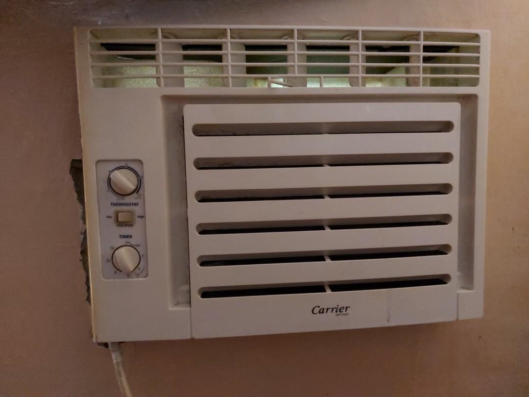 0 75 Hp Carrier Optima Non Inverter Window Type Airconditioner Home Furniture Home Appliances Air Conditioning And Heating On Carousell