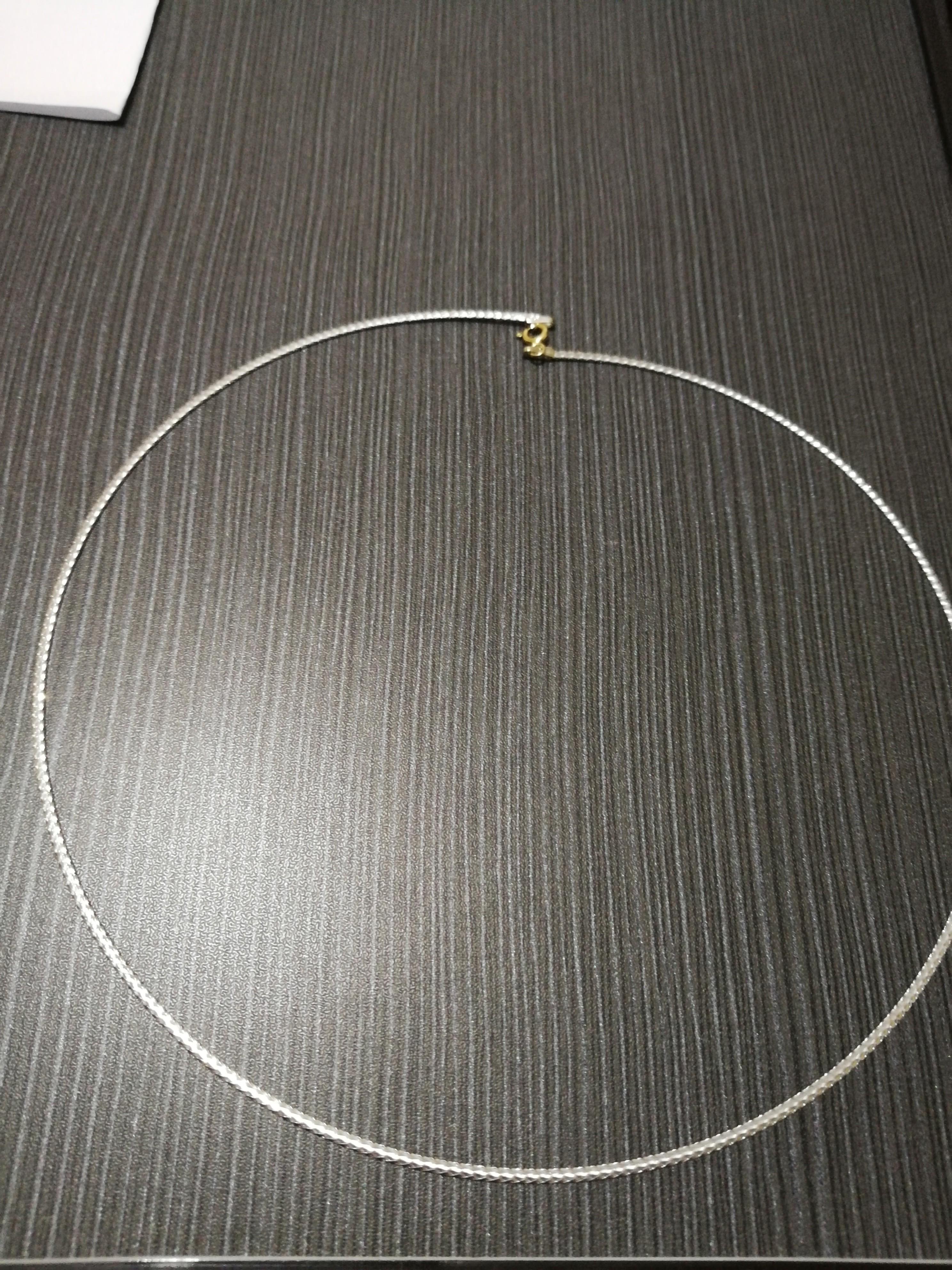 2 tone omega necklace