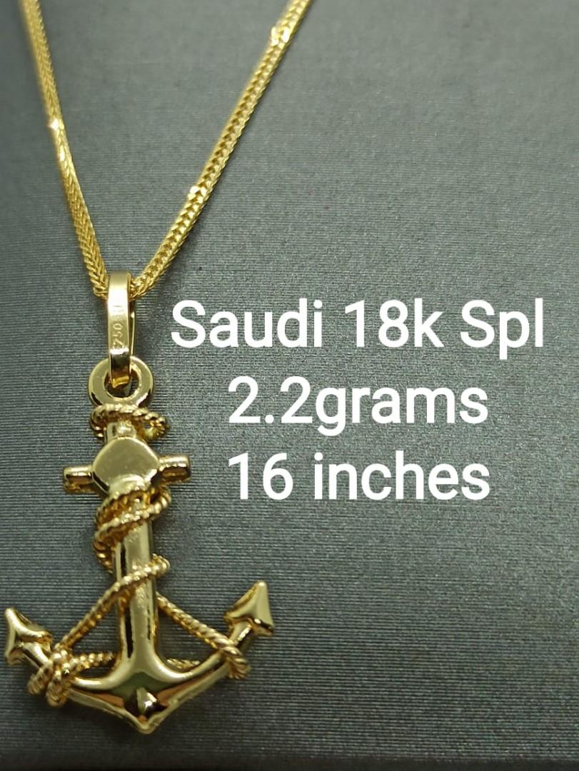 18K Saudi Gold Necklace VSPL SPL Starting Price 3 750 1 grams Women s Fashion Jewelry Organizers Necklaces on Carousell