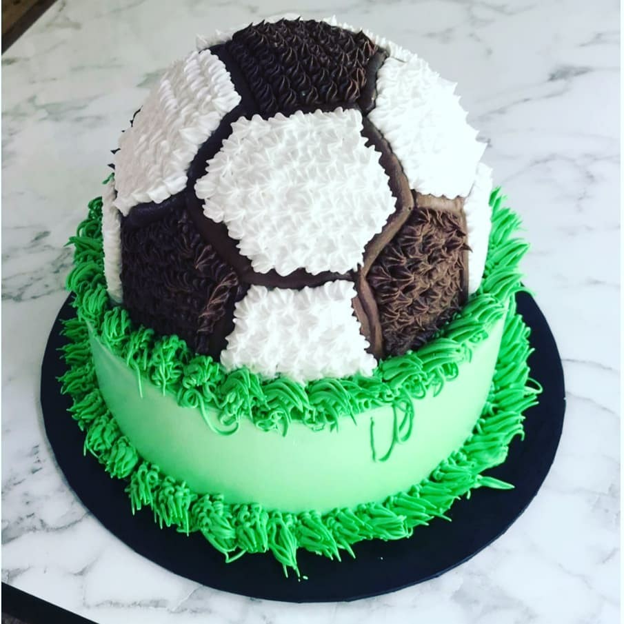 3D Football cake  Football cake, Zucchini cake, Cake