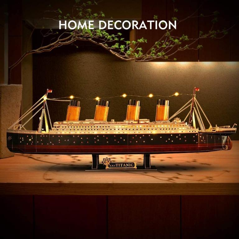 PUZZLE 3D - RMS TITANIC LED 266 PIECES - jouéclub