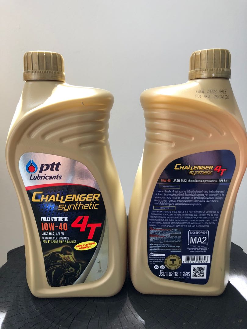 4t Engine Oil Ptt Full Synthetic 10w 40 Motorcycles Motorcycle Accessories On Carousell
