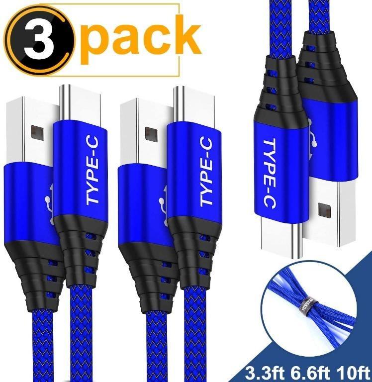 7664 Usb Type C Cable Akoada 3 Pack 6 6ft Usb A To Usb C Fast Our cable downwards compatible with 87w 61w 30w 18w. carousell