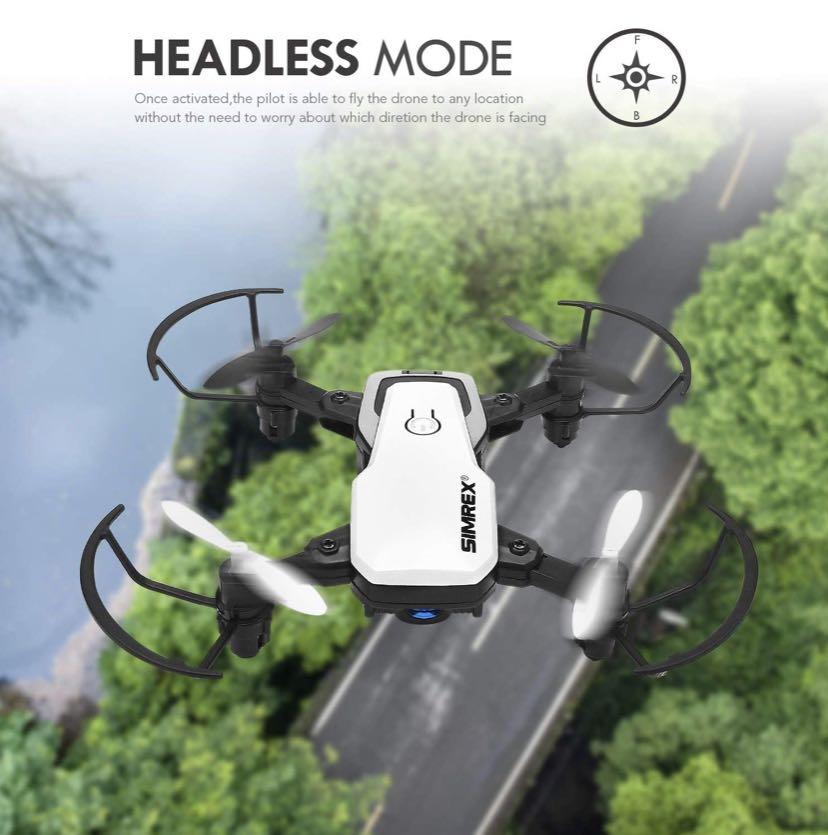 SIMREX X300C Mini Drone RC Quadcopter Foldable Altitude Hold Headless