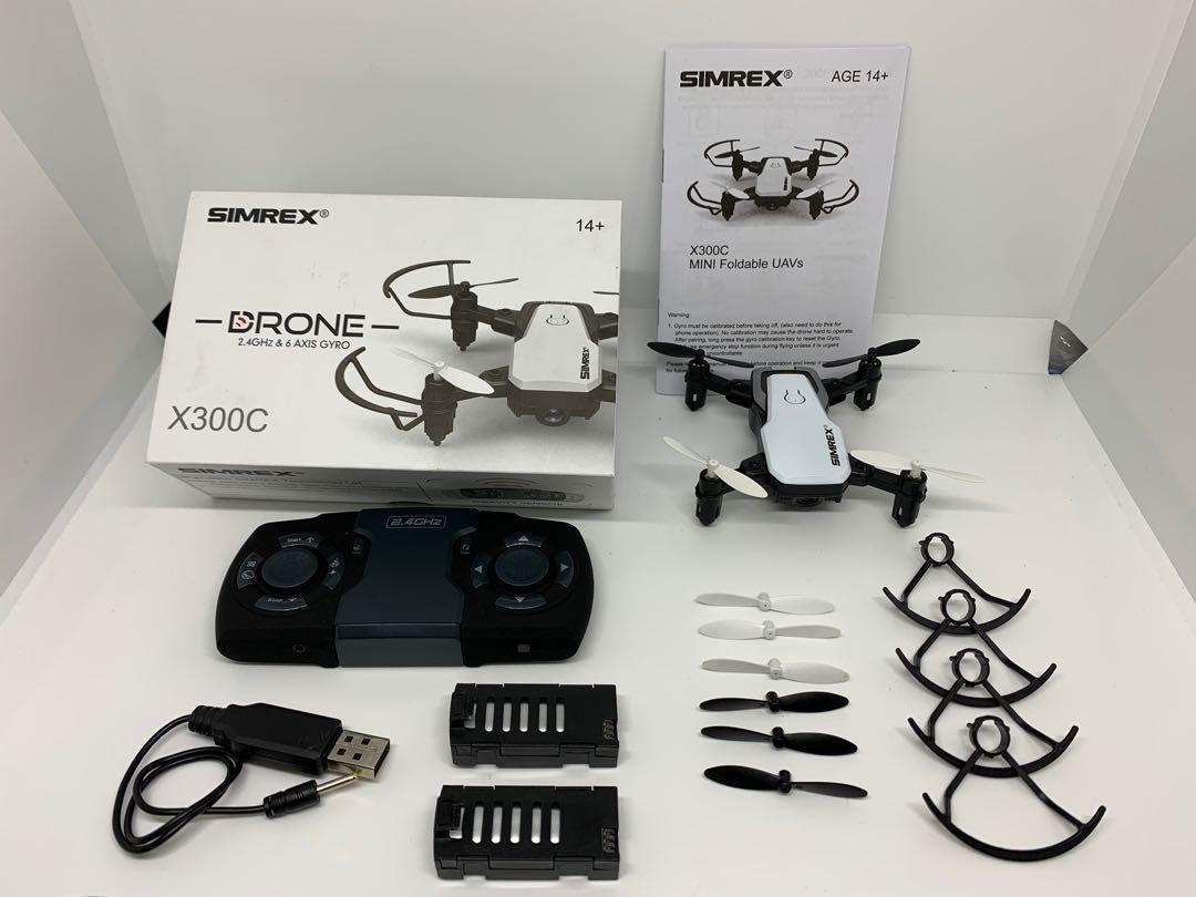 SIMREX X300C Mini Drone RC Quadcopter Foldable Altitude Hold Headless ...