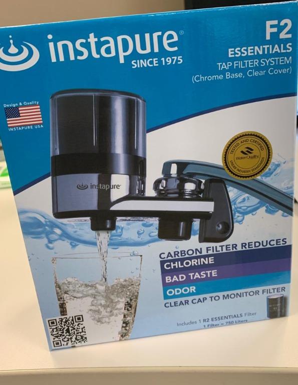 InstaPure F8CU-1ES Faucet Mount Water Filter System, Chrome 