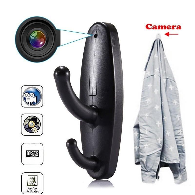 🆕🆒 Motion Detection Hidden Spy Camera Clothes Hook DVR Video Nanny Babysitting62863066233601110