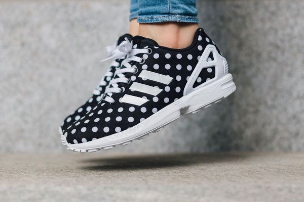 Adidas ZX Flux polka dot, Women's Fashion, Shoes on Carousell