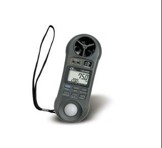 Airflow Meter, Environment Meter, 7-in-1, Barometer, Light Meter, Thermometer, Hygrometer, Anemometer, Lutron, LM-9000