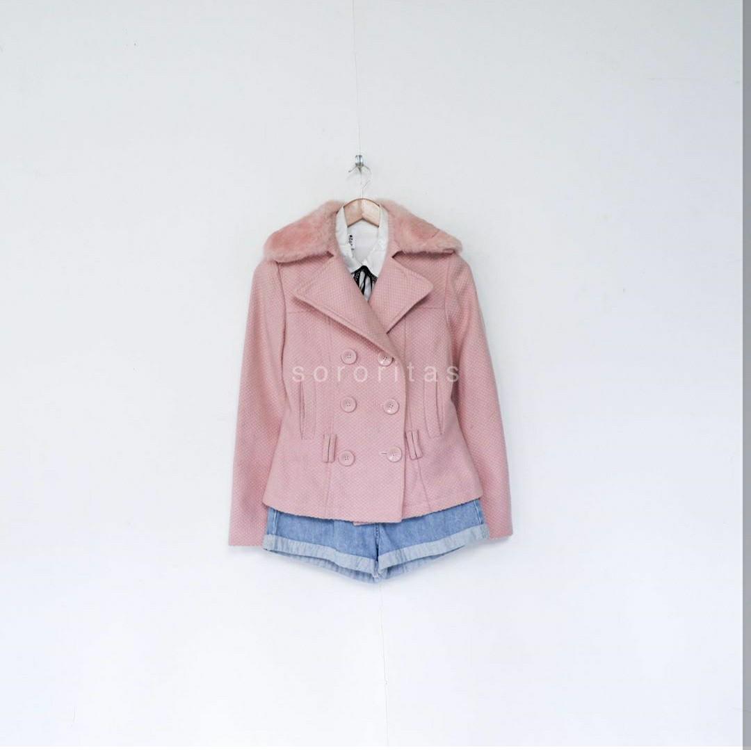 baby pink women's jacket