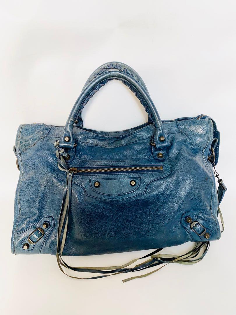 Balenciaga Mini Neo Classic City Bag in Blue Balenciaga   InfrastructureintelligenceShops logobuckle clutch bag Rosa