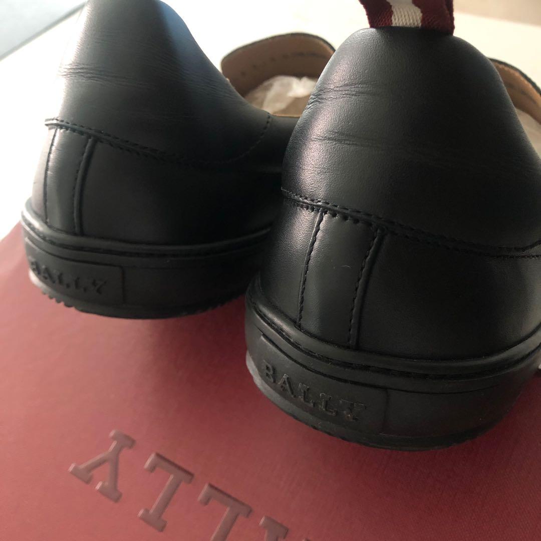 bally black calf plain