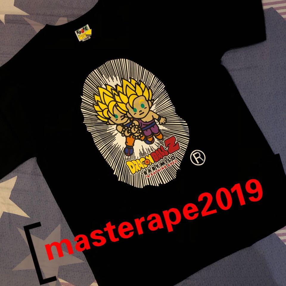 BAPE A BATHING APE DRAGON BALL Z 龍珠猿人悟空悟飯龜波氣功短袖tee t 