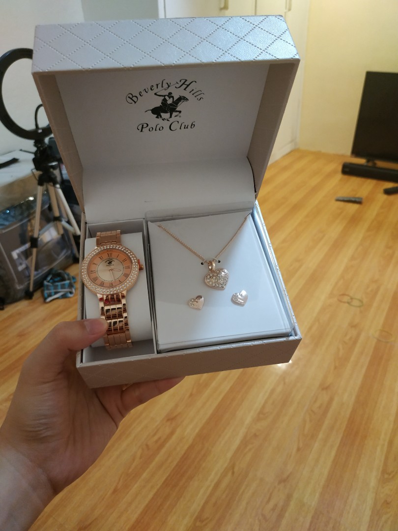 Beverly hills polo club watch set store