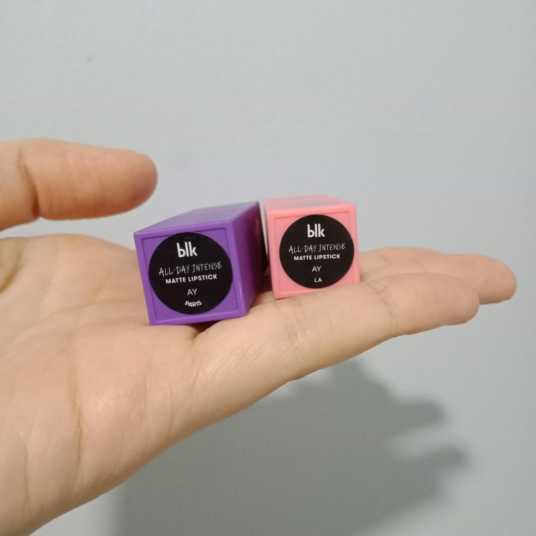 BLK Travels LA/Paris (Pink/Red) (Category: Face Care) located in Marikina City. Submitted by mommyali.md (Listing ID 1019393834, Image 3). Description: Swatched only. Good as new. RFS: Shade does not suit my skin tone..