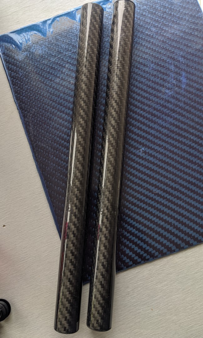 Carbon fiber clip on bars 22mm New, Motorcycles, Motorcycle