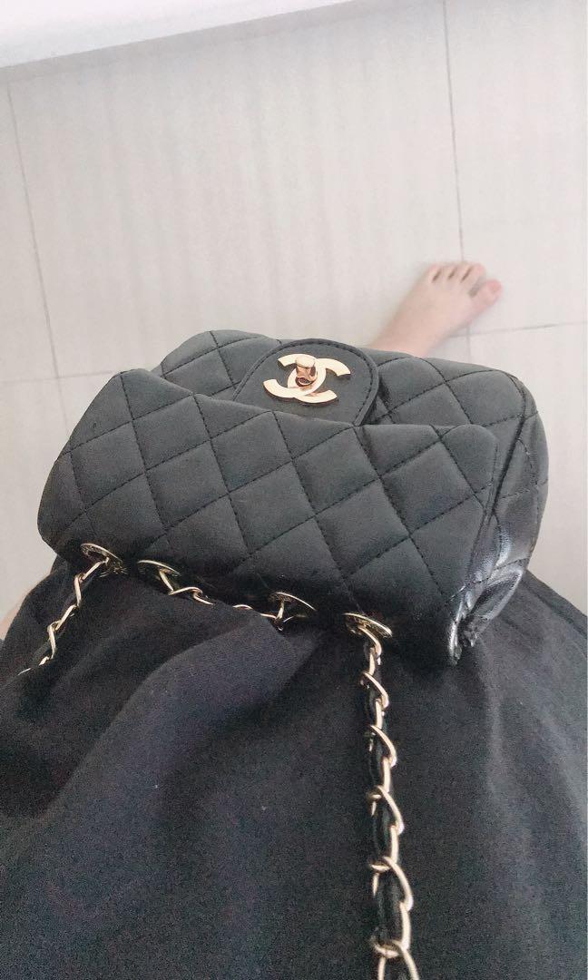 Chanel Mini Coco 17cm A35200 New Black Lychee Leather Cowhide Gold Chain Square Fat Man Spot Chanel Classic Women S Fashion Bags Wallets Cross Body Bags On Carousell