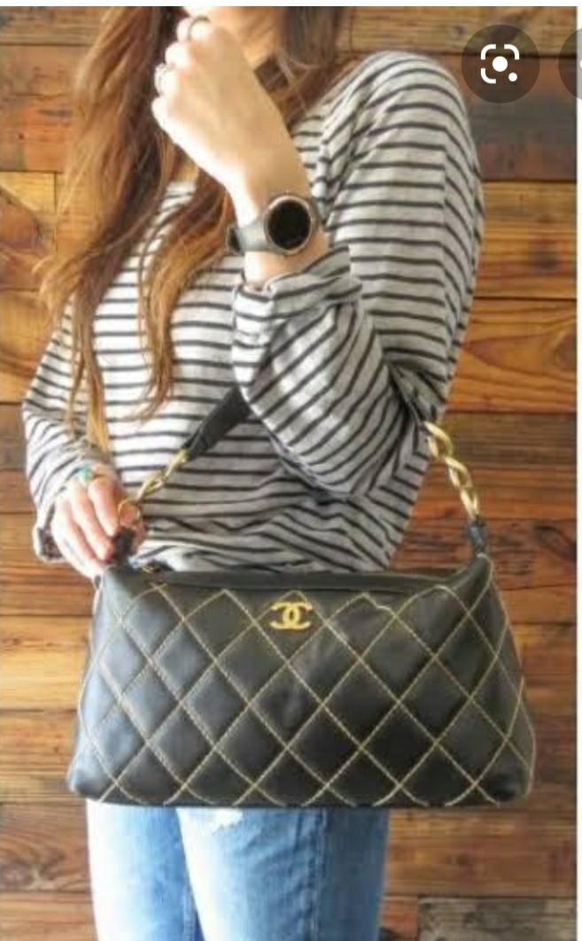 Chanel Surpique Hobo (Free SF), Luxury, Bags & Wallets on Carousell