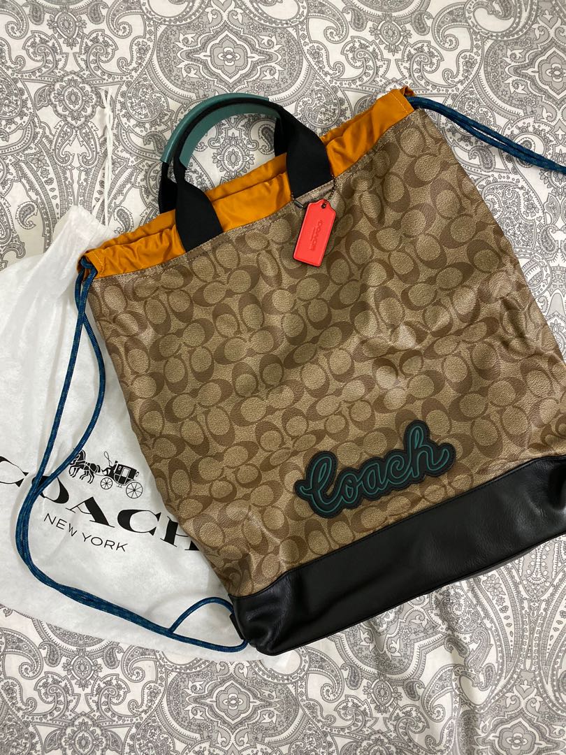 Coach terrain on sale drawstring backpack