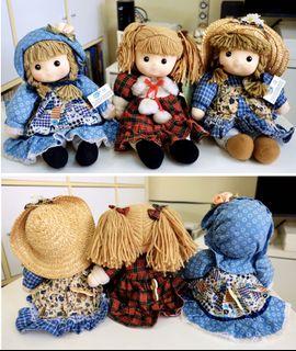 vintage wind up musical dolls