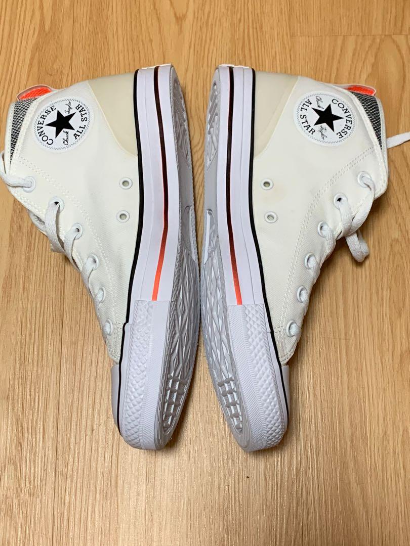 Converse CTAS SYDE STREET MID WHITE BLACK HYPER ORANGE US8 Men 155480C Men s Fashion Footwear Sneakers on Carousell