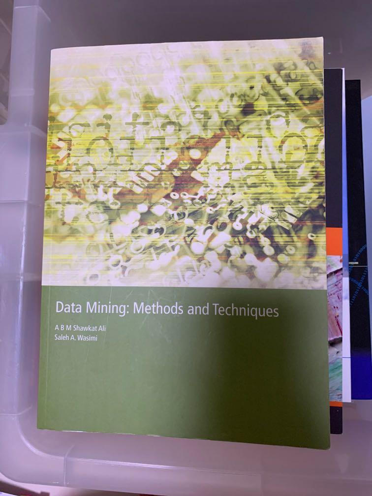 Data Mining: Methods and Techniques (Category: Office & Business Technology) located in Singapore. Submitted by popo_beans (Listing ID 1019532300, Image 1). Description: Brand new No rabbit ears or markings Smart pac $6 Courier $10 Collect at my block 680788.