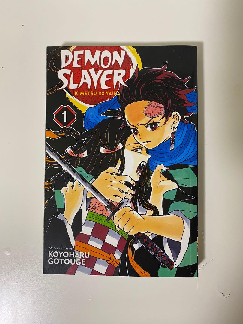 Demon Slayer Kimetsu No Yaiba manga volume 1, Books & Stationery, Comics & Manga on Carousell