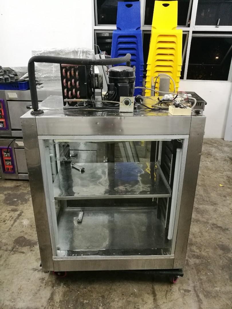 Table top display chiller for fish soup stall, Furniture & Home Living