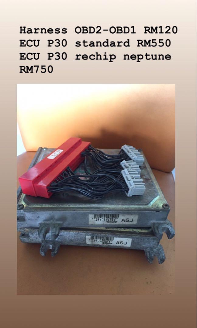 ECU P30 rechip neptune dan harness obd2 obd1, Auto Accessories on Carousell