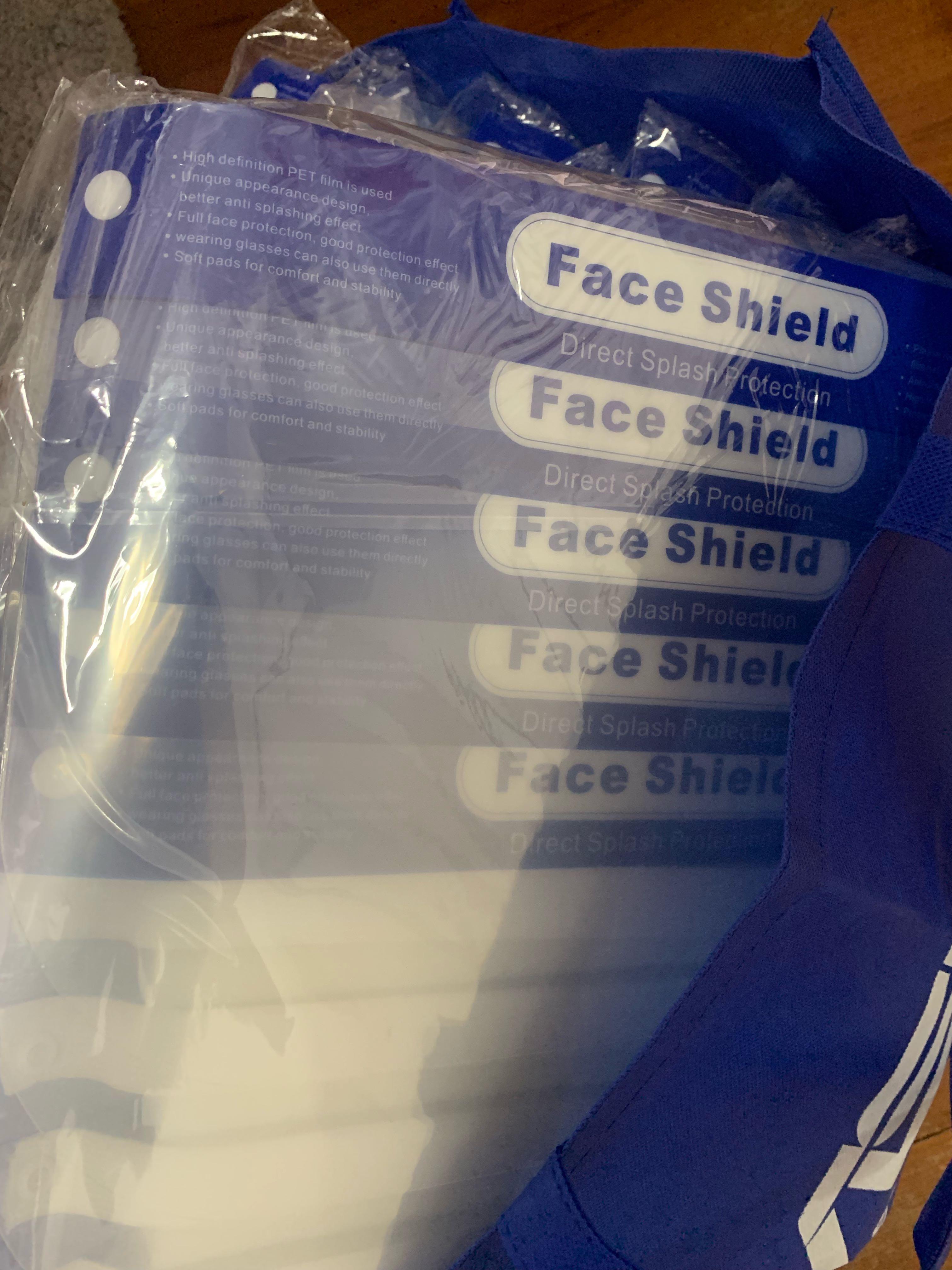 Face shield (Category: Face Masks & Face Shields) located in Singapore. Submitted by huiyi39 (Listing ID 1019412754, Image 3). Description: Left with 50+pieces. Self collection. Free! .