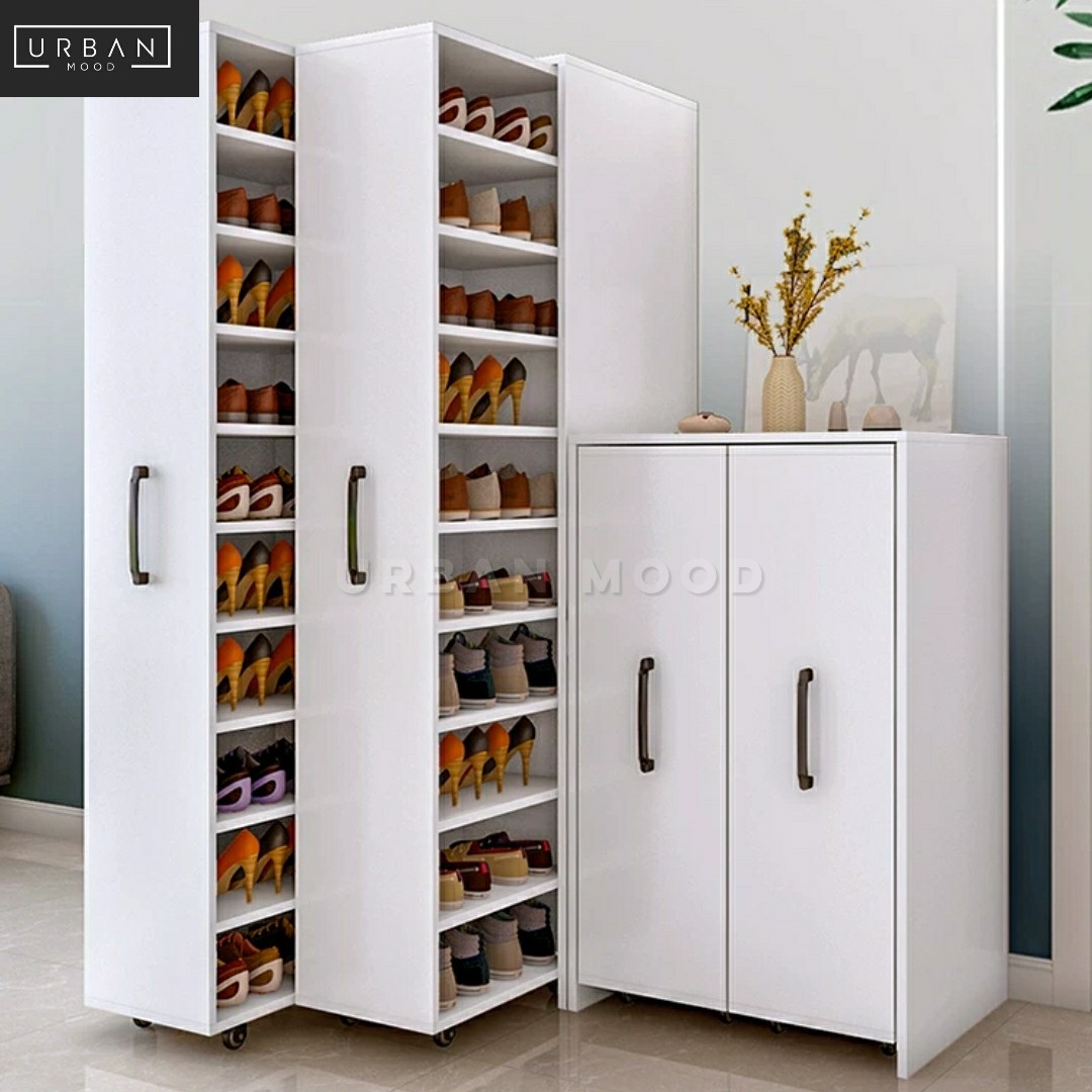 Vertical shoe organizer top