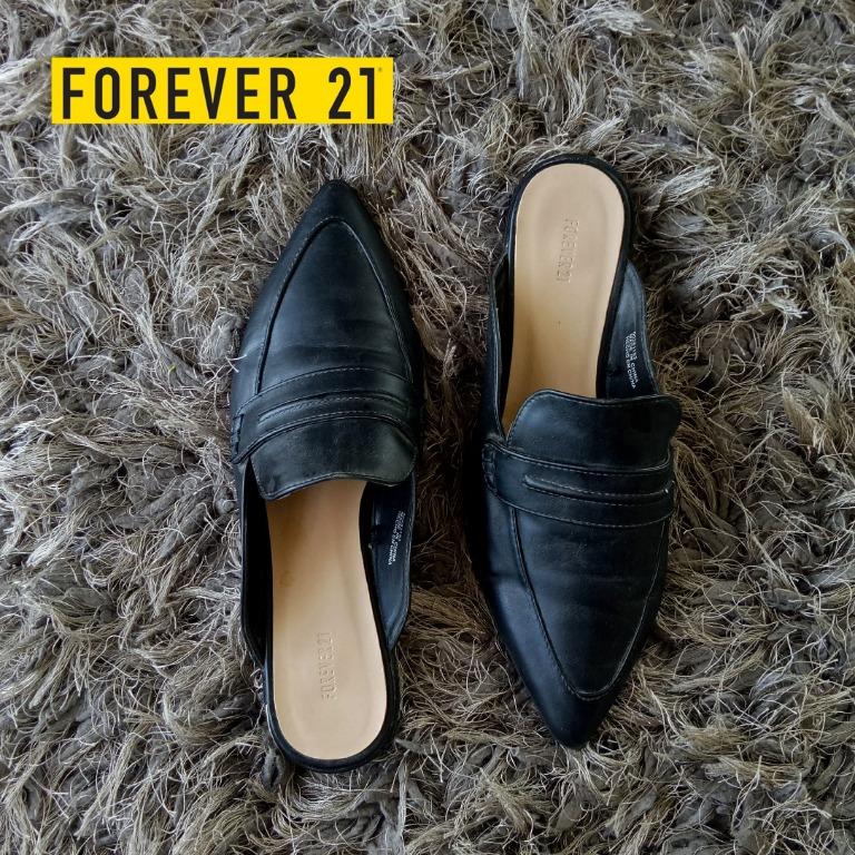 FOREVER 21 Penny Loafer Mules Large size shoes Women s Fashion