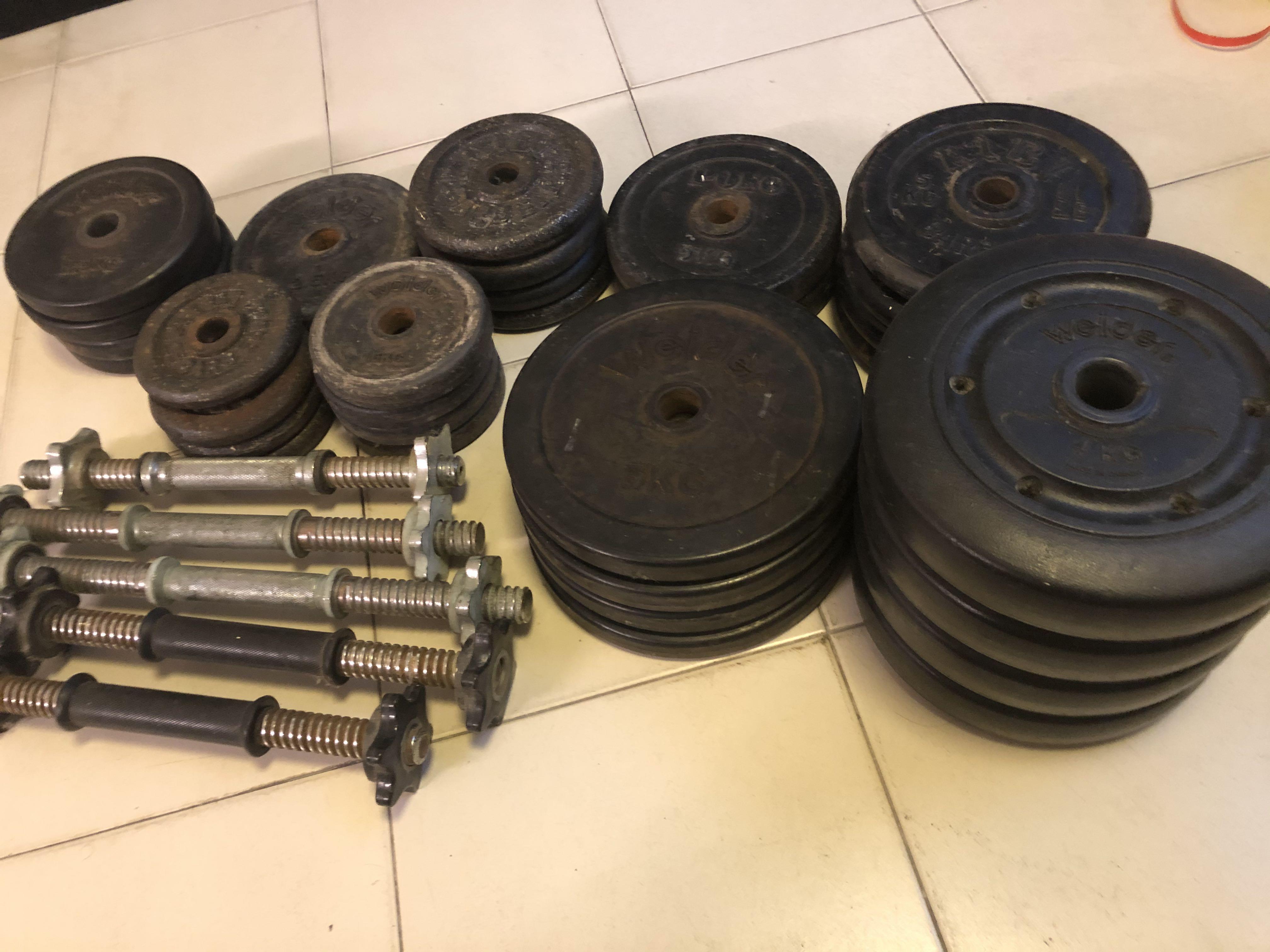 Free weights and dumbbell bars, Sports Equipment, Exercise & Fitness