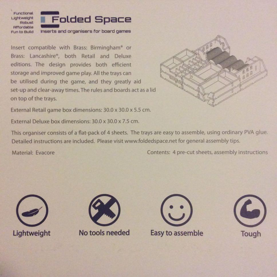 Folded Space Roxley Brass Deluxe & Retail edition Insert, Toys & Games ...