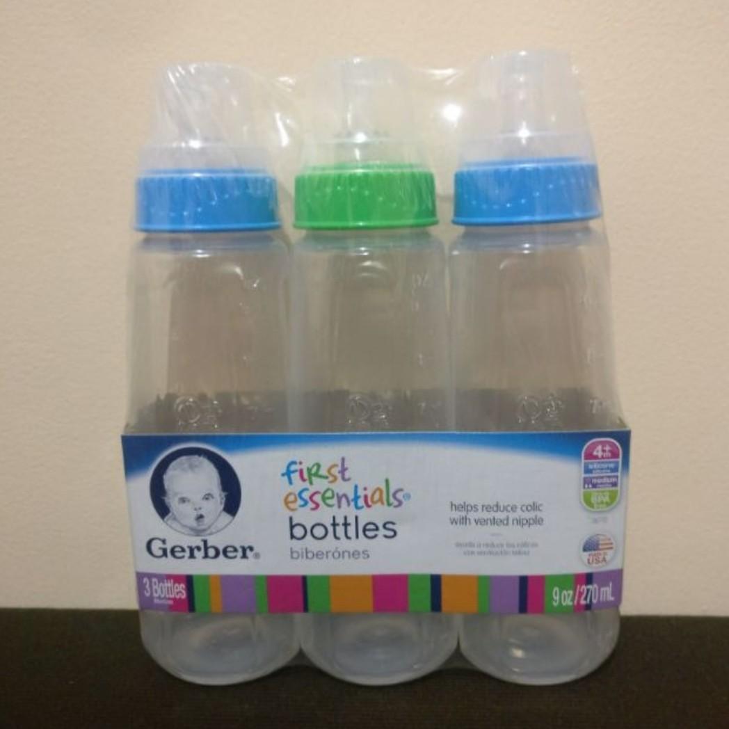 gerber first essentials bottles 9 oz