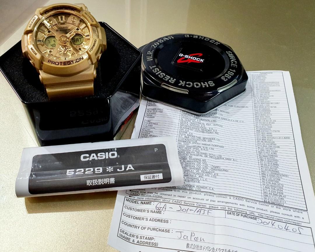 G shock hotsell ga 200 gold