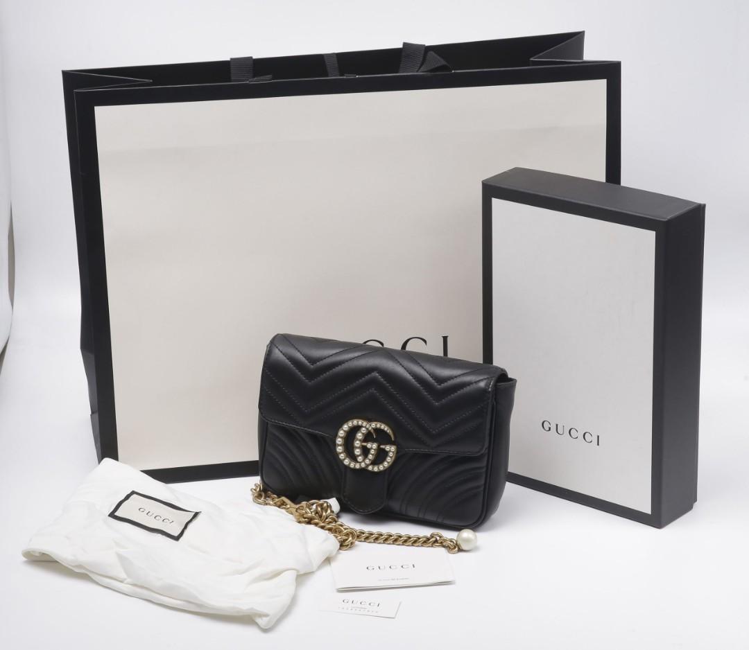 gucci pearl belt bag